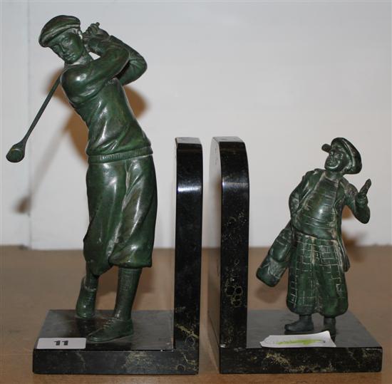 Golfing book ends